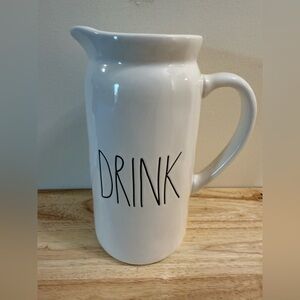 Rae Dunn White Ceramic Drink Pitcher
